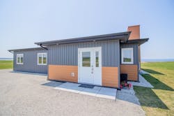 Customers who buy homes from Ecoplast or its partner, JD Composites, can order one of the companies' pre-existing designs, or work with the companies' designers to create their own. Customers who buy homes from Ecoplast or its partner, JD Composites, can order one of the companies' pre-existing designs, or work with the companies' designers to create their own.