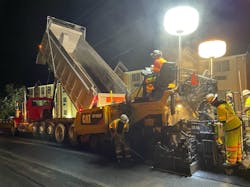 This stretch of road paved last year by the Virginia Department of Transportation incorporates bitumen-extenders made by MacRebur from waste plastics. This stretch of road paved last year by the Virginia Department of Transportation incorporates bitumen-extenders made by MacRebur from waste plastics.