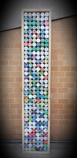 Ecobricks -- used water bottles fully stuffed with soft waste plastics -- help people visualize the volume of trash they produce. Ecobricks -- used water bottles fully stuffed with soft waste plastics -- help people visualize the volume of trash they produce.