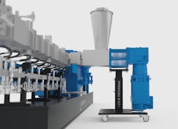 Coperion's new ZS-B Megafeed side feeder will be paired with a ZSK extruder at the K Show. Coperion's new ZS-B Megafeed side feeder will be paired with a ZSK extruder at the K Show.
