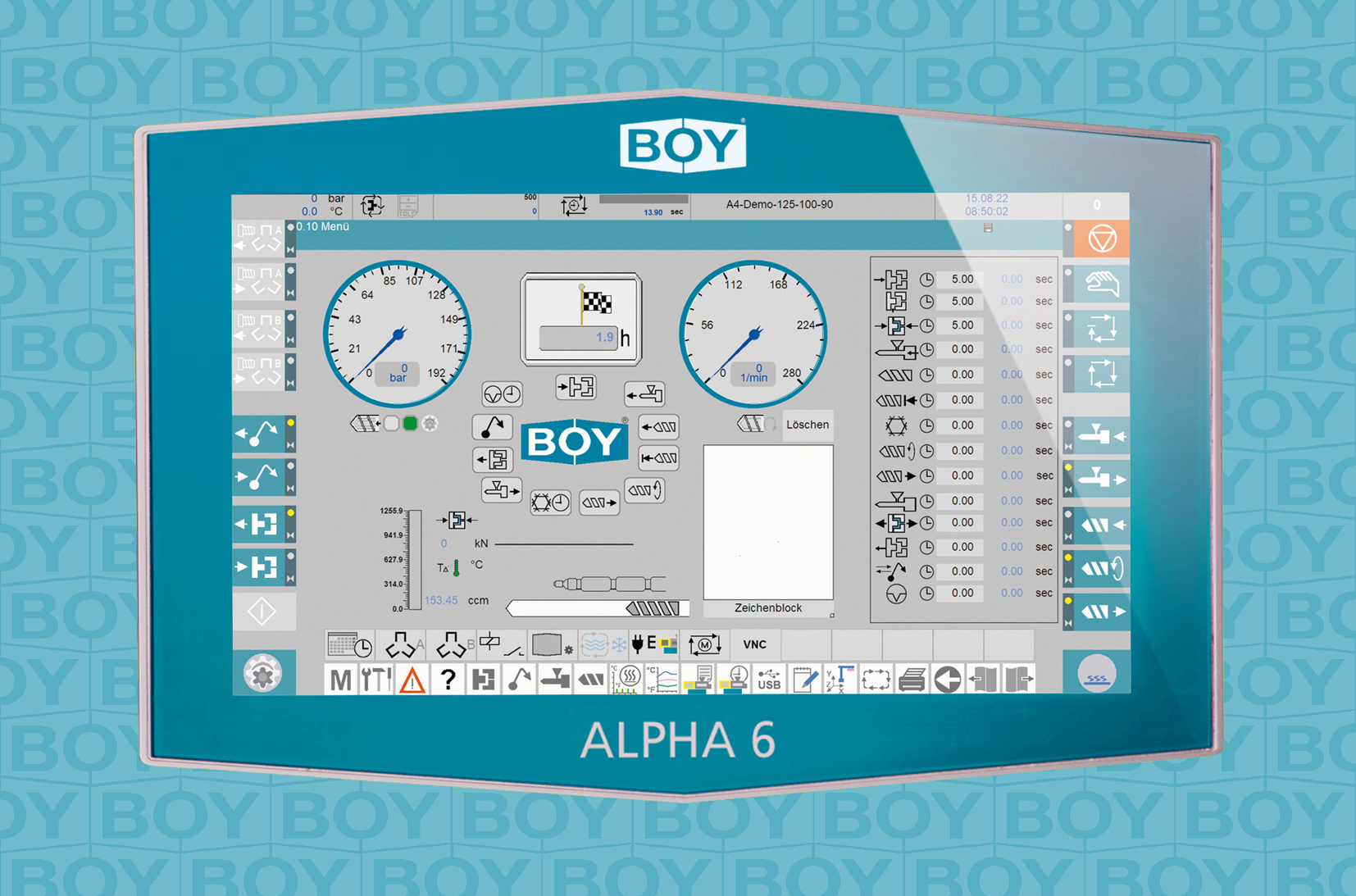 Dr. Boy is introducing its Alpha 6 control system at K 2022, which comes with a 16:9 screen format and a range of updates that are intuitive and will be an easy transition for users familiar with the company's previous controls.