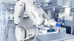 Comau’s Racer-5 Sensitive Environments (SE) six-axis robotis designed specifically for clean-room environments.