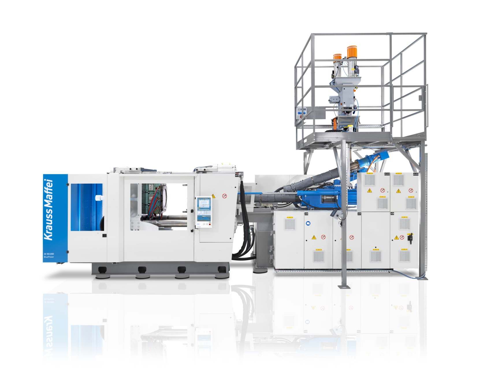 KraussMaffei&rsquo;s new Direct Compounding Injection Molding [DCIM] machine is the arrangement of a single-screw extruder positioned directly over the injection unit of the press.