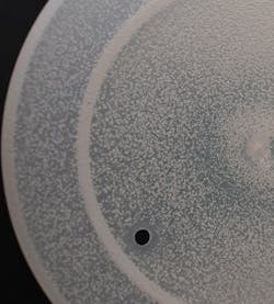 A close-up photo reveals the uniform distribution of bubbles within even very thin structures, like this cap, created with resin processed with foaming agents. A close-up photo reveals the uniform distribution of bubbles within even very thin structures, like this cap, created with resin processed with foaming agents.