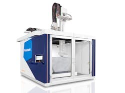 KraussMaffei's powerPrint is an extruder-based system that processes thermoplastic granulates for large-format additive manufacturing. KraussMaffei's powerPrint is an extruder-based system that processes thermoplastic granulates for large-format additive manufacturing.