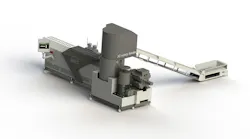 The new Gneuss 3C rotary feeder is shown with an MRS extruder.