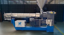 The new MXD 80mm extruder from Maillefer has a compact footprint and updated motor, drive and control systems.