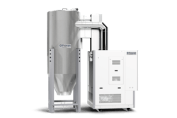 Piovan's SoftBoost offers gentle drying of PET and rPET. Piovan's SoftBoost offers gentle drying of PET and rPET.