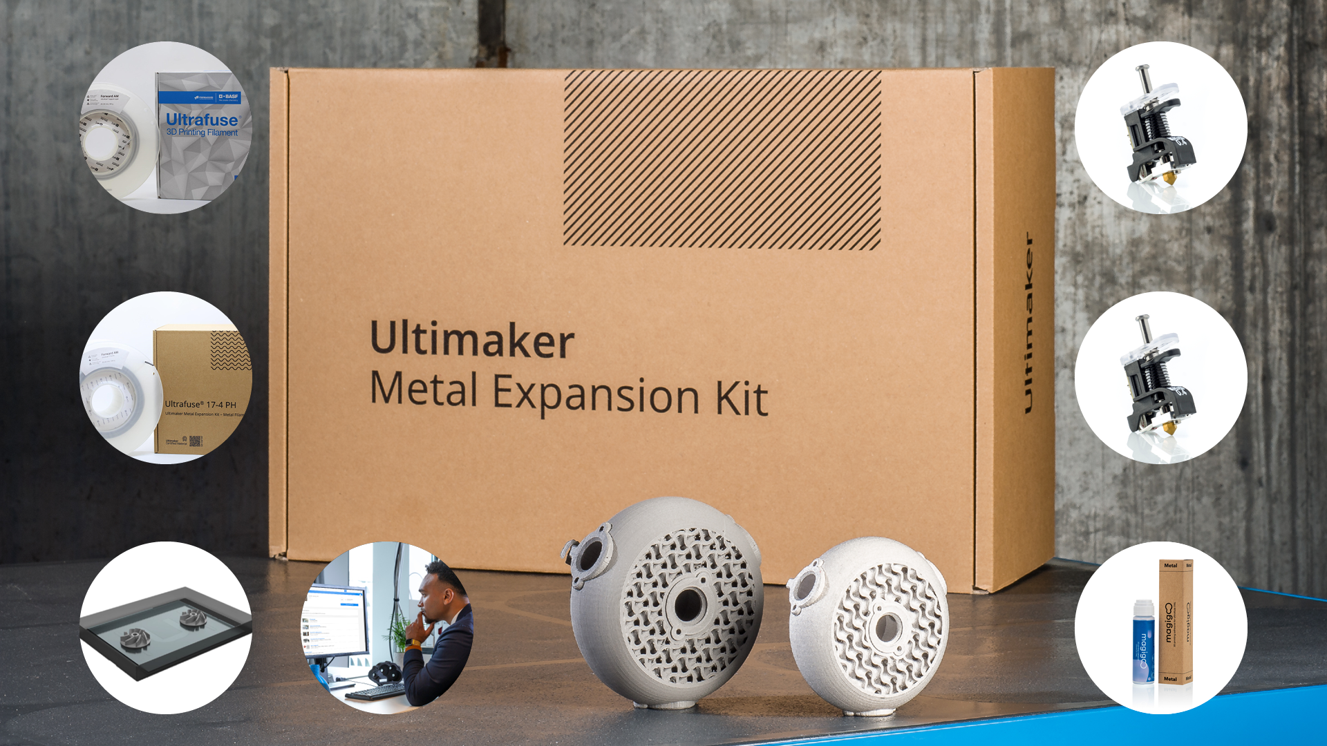Ultimaker's metal expansion kit can allow processors to generate small nonstandard or auxiliary components, extrusion dies and inserts for processing thermoplastic parts.