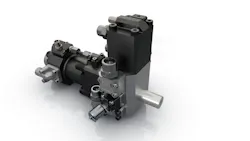 KraussMaffei's redesigned precisionMixhead is more compact. KraussMaffei's redesigned precisionMixhead is more compact.