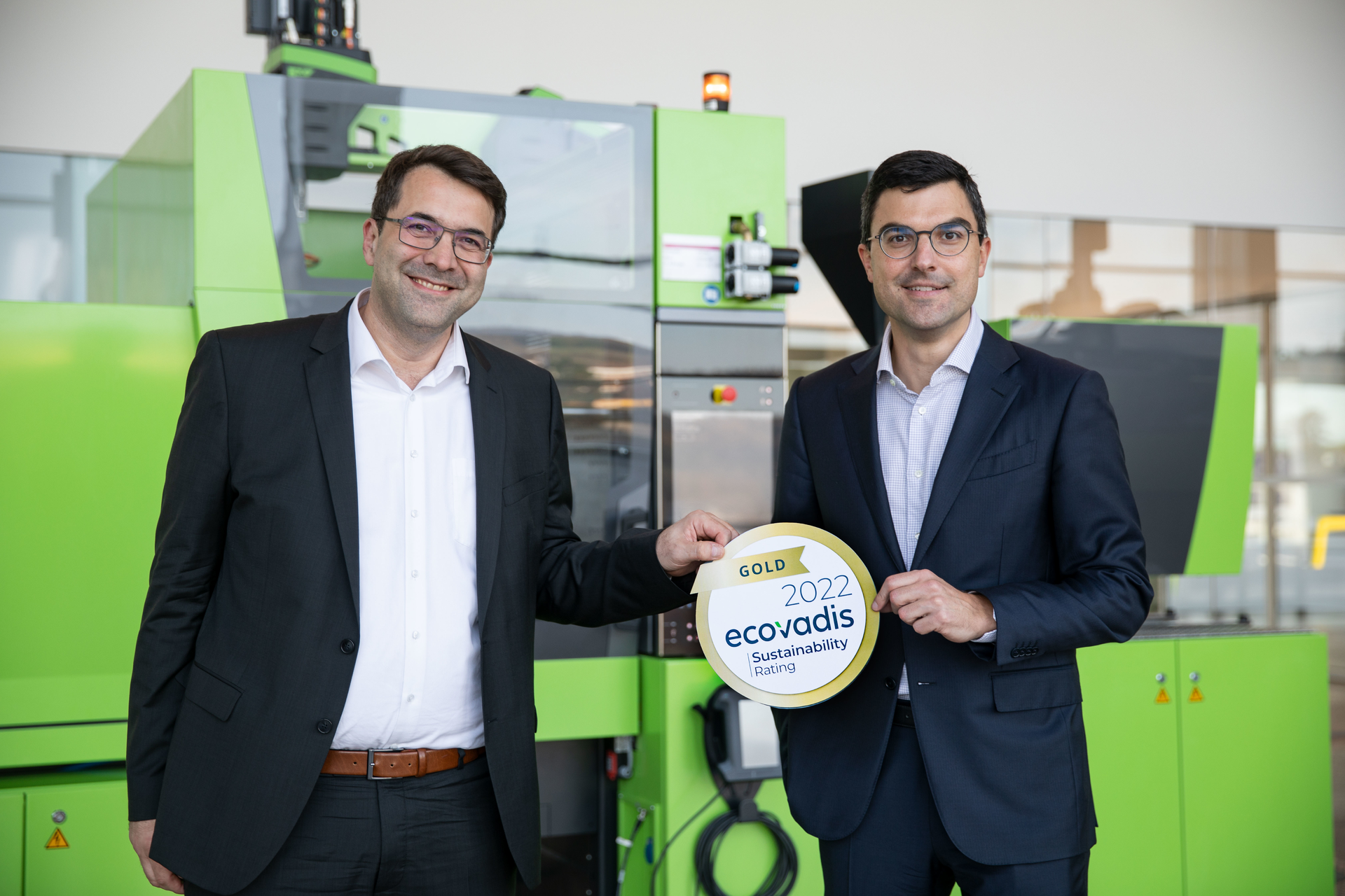 Martin Weger, VP global quality and environment (left), and CEO Stefan Engleder.