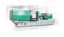 At the K Show, Arburg used its new 1300 injection unit on an Allrounder 720 A press to produce cups. At the K Show, Arburg used its new 1300 injection unit on an Allrounder 720 A press to produce cups.