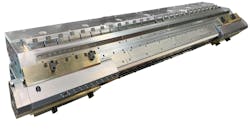 At the K Show, Comelt demonstrated its expertise in die-making with this customized 1,8500mm die for sheet. At the K Show, Comelt demonstrated its expertise in die-making with this customized 1,8500mm die for sheet.