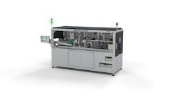 Delta Engineering's DCI500 inspection system handles preforms gently. Delta Engineering's DCI500 inspection system handles preforms gently.