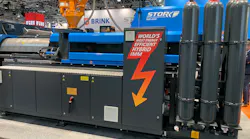 The model 8650 is the world's most efficient hybrid IMM, according to manufacturer Stork.