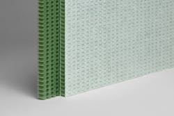 EconCore produces lightweight honeycomb sandwich panels from a variety of materials, including rPET. EconCore produces lightweight honeycomb sandwich panels from a variety of materials, including rPET.
