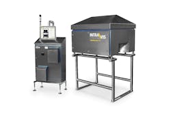 The Intravis CapWatcher inspects tethered bottle caps. The Intravis CapWatcher inspects tethered bottle caps.