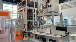 Magic’s largest machine, the MTM 170–S, is a single-stage, all-electric ISBM designed for producing PET bottles.