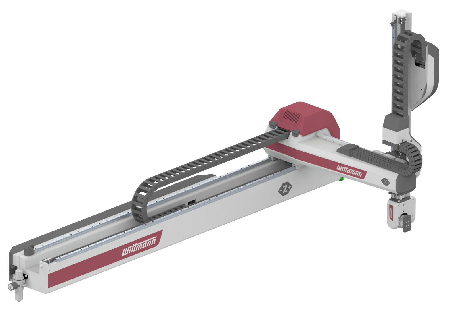 Wittmann's WX128 robot is intended for use with smaller IMMs, with a rear structure that has been shortened by about 30 percent.