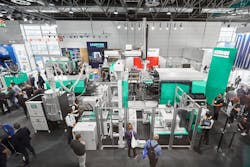 Among the smart features Arburg spotlighted at the K Show were the aXw Control FillAssist and aXw Control RecyclatePilot. Among the smart features Arburg spotlighted at the K Show were the aXw Control FillAssist and aXw Control RecyclatePilot.