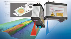 Micro-Epsilon's blue-laser scanControl 30xx profile scanners are useful for inline measurement of gaps, profiles, steps and angles, as well as both reflective and matte surfaces on parts, and they can spot foreign bodies, and defects.