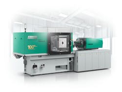 Arburg is celebrating its 100th anniversary with the release of its new Allrounder 470 H, a 110-ton hybrid injection molding machine.