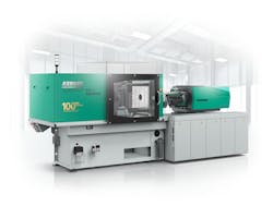Arburg is celebrating its 100th anniversary with the release of its new Allrounder 470 H, a 110-ton hybrid injection molding machine. Arburg is celebrating its 100th anniversary with the release of its new Allrounder 470 H, a 110-ton hybrid injection molding machine.