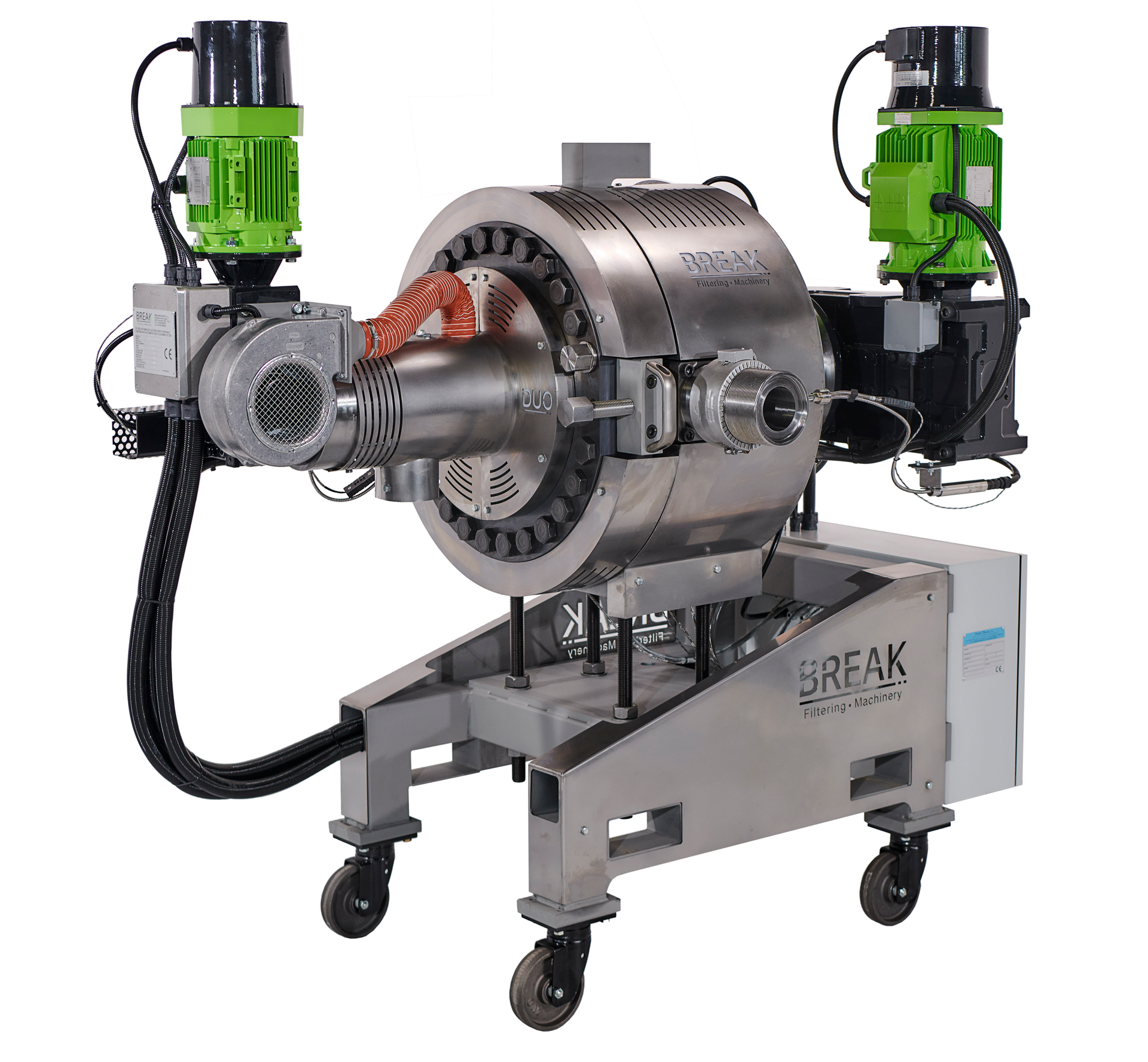 The self-cleaning Duo double-filter system from Break Machinery offers high productivity and high-quality melt from contaminated sources.