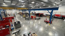 The fabrication department in Entek&apos;s new facility in Henderson, Nev.