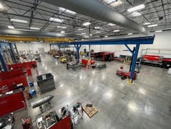 The fabrication department in Entek's new facility in Henderson, Nev. The fabrication department in Entek's new facility in Henderson, Nev.