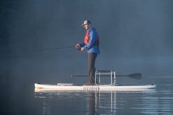 Rob Bossen, owner of Grey Duck Outdoor, throws out a line. Rob Bossen, owner of Grey Duck Outdoor, throws out a line.