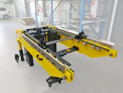 Using a remote, operators can use this unit from Roemheld to change molds in thermoformers. Using a remote, operators can use this unit from Roemheld to change molds in thermoformers.