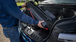 Frunks, or front trunks, such as this one on a Ford F-150 Lightning, represent a growth opportunity for plastic parts makers.
