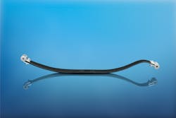 Developed for a couple General Motors trucks, this all-composite leaf spring from Mubea weighs less than comparable parts made from metal, and performs better and lasts longer. Developed for a couple General Motors trucks, this all-composite leaf spring from Mubea weighs less than comparable parts made from metal, and performs better and lasts longer.