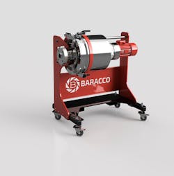 Baracco's water-ring pelletizing units are designed to allow quick removal of the blades and die, quick color changes, easy cleaning, and easy commissioning and operation. Baracco's water-ring pelletizing units are designed to allow quick removal of the blades and die, quick color changes, easy cleaning, and easy commissioning and operation.