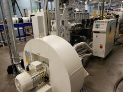 Equipment from Inoex ensures that the walls of pipe made by Amtrol, West Warwick, R.I., are the right thickness, without any distortions or waviness. Equipment from Inoex ensures that the walls of pipe made by Amtrol, West Warwick, R.I., are the right thickness, without any distortions or waviness.