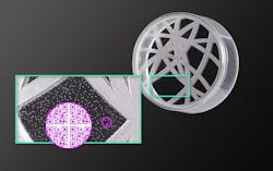 This cap is watermarked for improved sorting, using a mold designed by Foboha, part of Barnes Molding Solutions. This cap is watermarked for improved sorting, using a mold designed by Foboha, part of Barnes Molding Solutions.