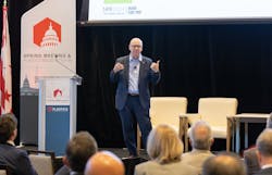 PLASTICS COO Glenn Anderson speaks at the annual Spring Meeting & Plastics Industry Fly-In in Washington. PLASTICS COO Glenn Anderson speaks at the annual Spring Meeting & Plastics Industry Fly-In in Washington.