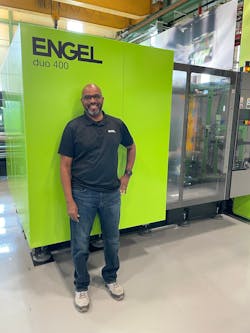 Tim Forrest, a master field-service technician for Engel, is enjoying the opportunity to show the ropes to the next generation of field-service workers. Tim Forrest, a master field-service technician for Engel, is enjoying the opportunity to show the ropes to the next generation of field-service workers.