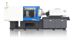 The 440-ton LS Mtron One-E injection molding machine features the company's advanced control system.