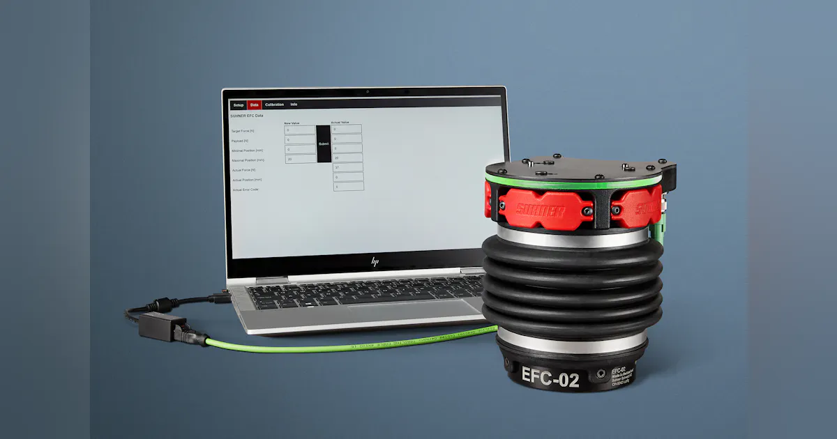Suhner Polyline Suhner compliance device monitors EOAT | Plastics Machinery Manufacturing