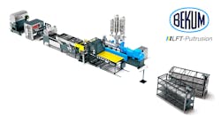 Through its acquisition of ProTec, Bekum will now offer complete pultrusion lines. Through its acquisition of ProTec, Bekum will now offer complete pultrusion lines.