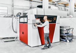 Voxeljet&apos;s VX1000 HSS 3D printer is fully automated and comes equipped with a large number of sensors, making it a good fit for smart production chains and applications that require traceability.