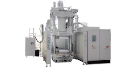 Wickert's WKP 3000 S compression molder can handle difficult materials.