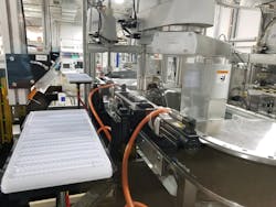 Robots work within the work cell of the Summit Engineered Automation diabetes sensor needle loading machine. Cameras mounted to the machine's roof verify that the needle's horseshoe-shaped opening is pointed up before the robot picks it up using a vacuum gripper. With the labor market tight, automation has been in demand. Robots work within the work cell of the Summit Engineered Automation diabetes sensor needle loading machine. Cameras mounted to the machine's roof verify that the needle's horseshoe-shaped opening is pointed up before the robot picks it up using a vacuum gripper. With the labor market tight, automation has been in demand.