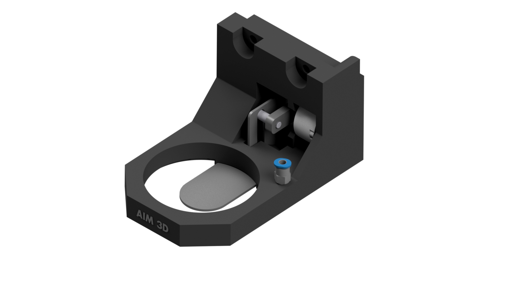 AIM3D&rsquo;s ExAM 255 3D printer was recently updated with a nozzle closure, which can be used with both granulate and filament extruders to prevent material from leaking when the extruder is not actively printing. Material that leaks onto a part can cause defects.