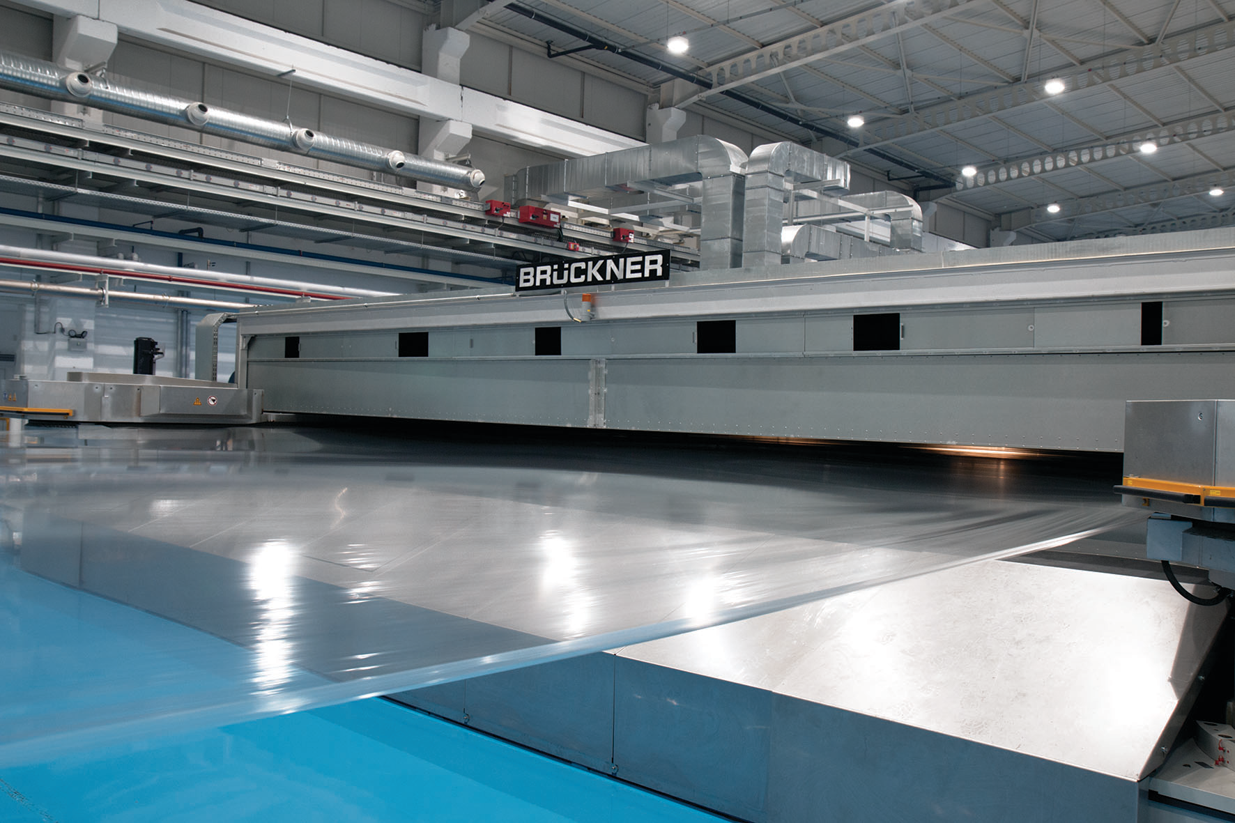 PLASTICS develops standards to ensure that machinery, such as this Bruckner cast film line, meets the highest levels of safety.