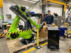 Engel's new automation center offers a wide range of products, including articulated robots and custom solutions. Engel's new automation center offers a wide range of products, including articulated robots and custom solutions.