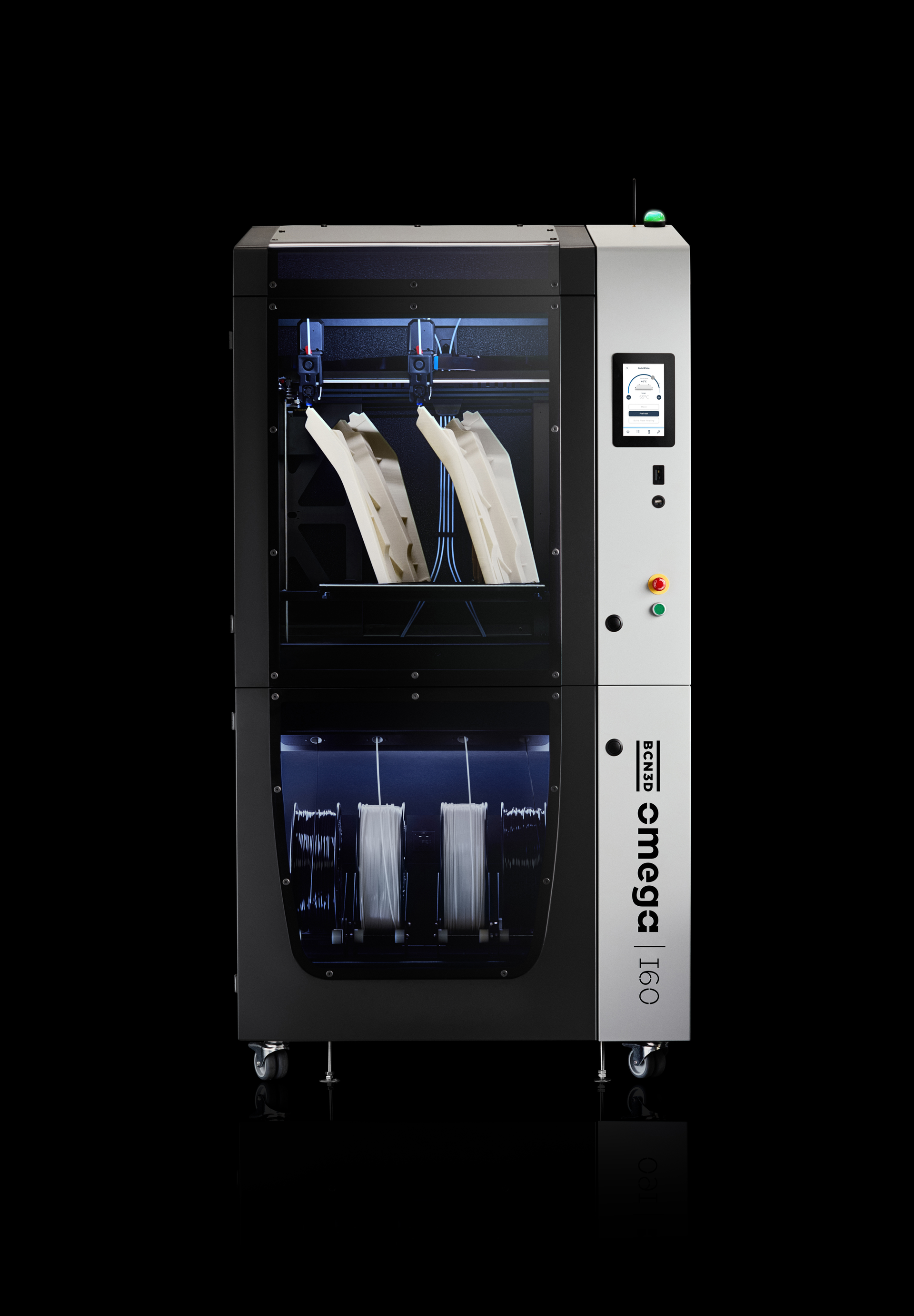 The Omega I60 uses BCN3D&rsquo;s Independent Dual Extruder System.