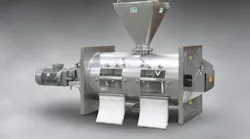 Munson's Cylindrical Plow blender is designed to achieve batch uniformity in ratios to one part per thousand.